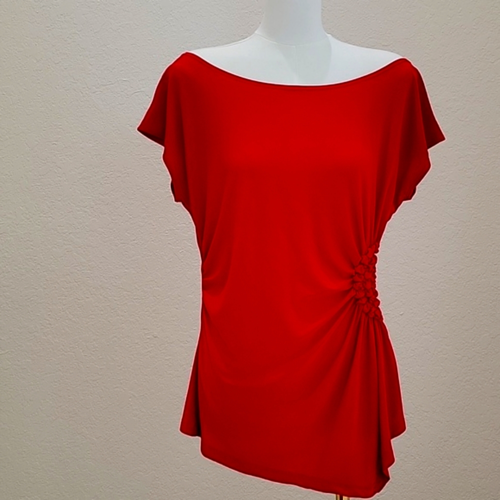 Forever Jade Red Women's Top Size Small